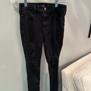 Hollister Curvy High-Rise Black Jean Leggings - Size 1Short 25W/26L